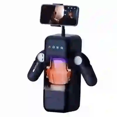 black gamepad male masturbator with white silicone liner and transparent 42c heating chamber