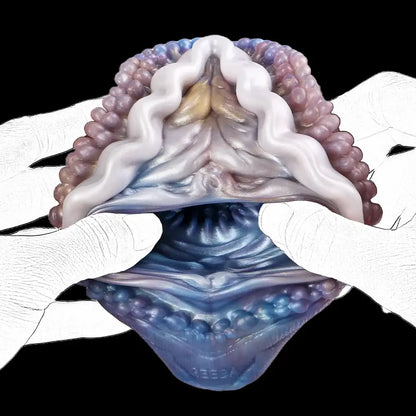 soft silicone abalone masturbator size reference