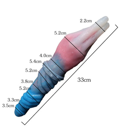 double headed dragon dildo size chart 33cm with girth measurements