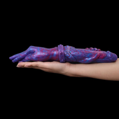 Doppelköpfiger Drachen-Dildo – 33 cm, Hand- & Penis-Enden