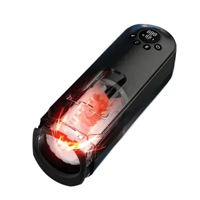 Cockpit Thrusting &amp; Vibrating Male Masturbator – 420 Strokes/Min, 3-Speed 7-Mode, LCD Display
