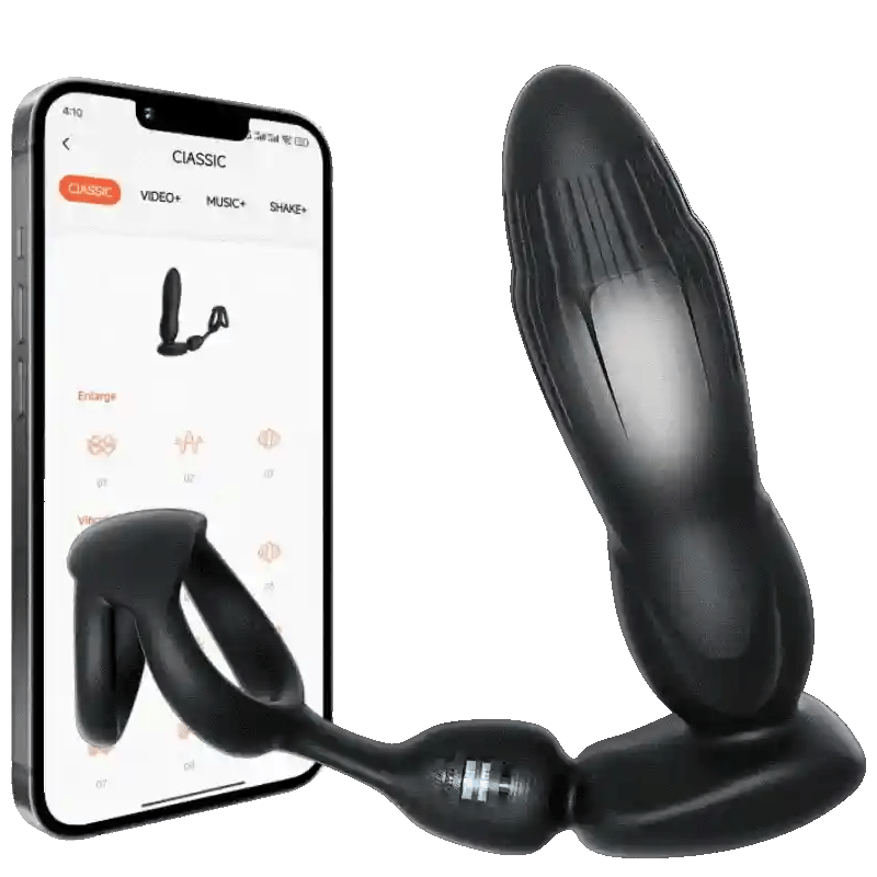Massaggiatore prostatico – Gonfiabile, doppio motore, telescopico, app
