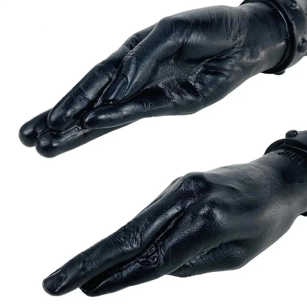 Doppelköpfiger Drachen-Dildo – 33 cm, Hand- & Penis-Enden