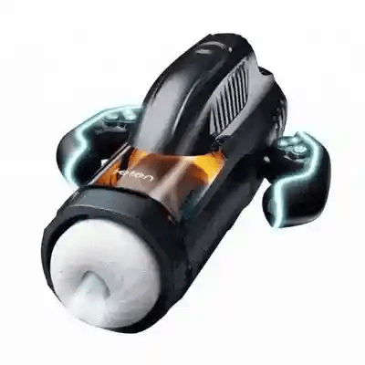 Black Sucking Vibrating Heating Male Masturbator – 3-in-1 Multi-Function