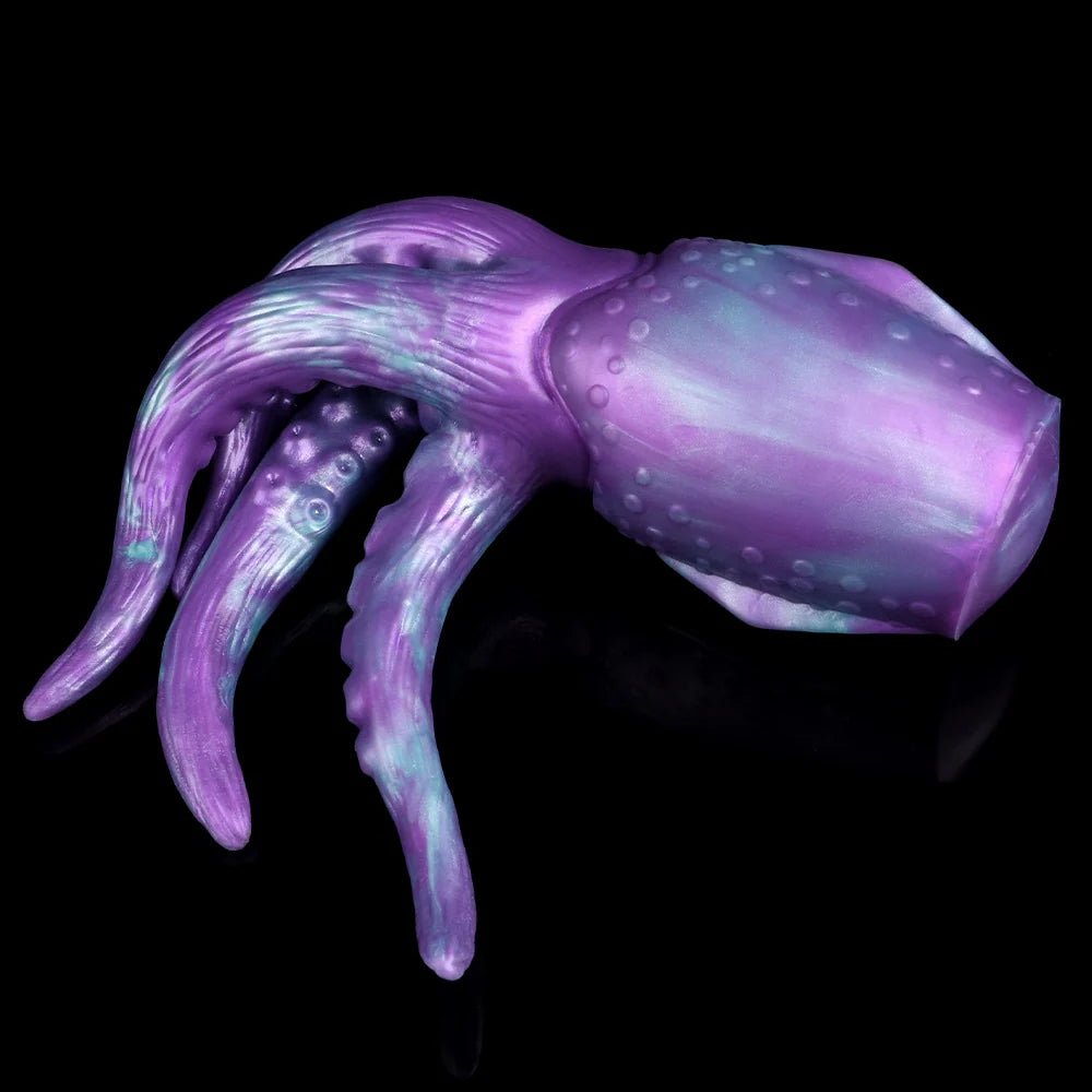 Masturbador de Silicone Monstro Polvo Cthulhu – Tentáculo Duplo