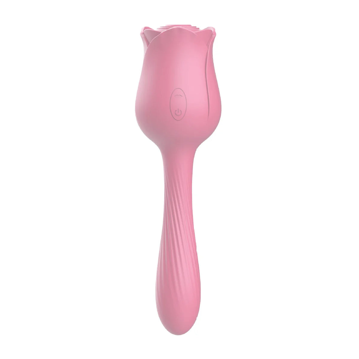 rose suction vibrating massager pink multiple vibration modes dual-use