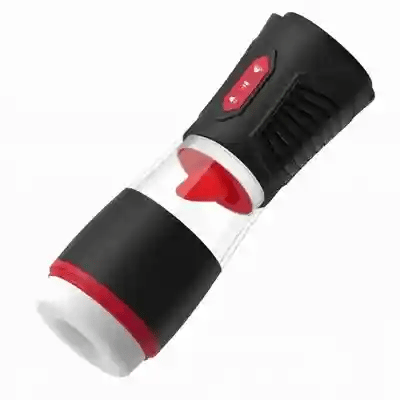 Red-Black Sucking Licking Suction Male Masturbator – Auto Stroker