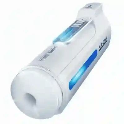 White Telescopic Thrusting Heating Auto Male Masturbator – Multi-Function, USB