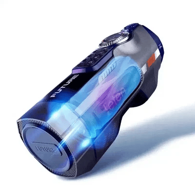 Heating Multi-Function Male Masturbator – Red & Blue, Auto Suction & Vibration
