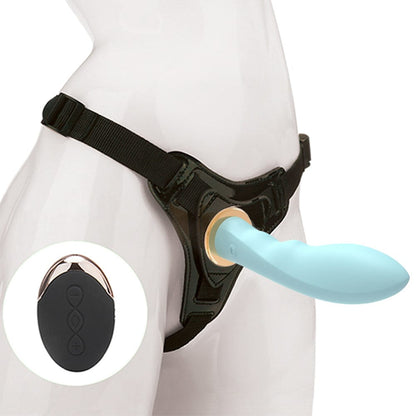 Vibrating Strap-On Dildo with Wireless Remote Control – USB Rechargeable | 4 Colors