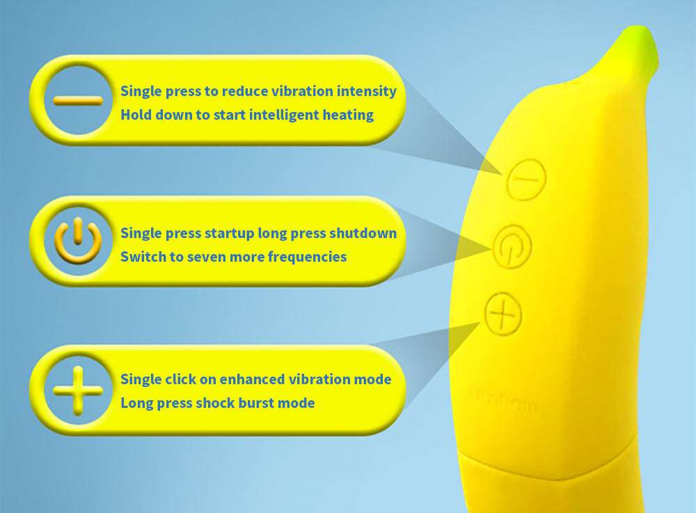 Realistic Banana Shape G-Spot Vibrator – Silicone, 7-Speed Vibration & Heating