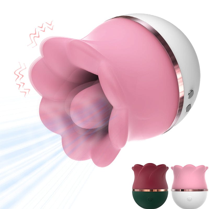 2-in-1 Rose Suction & Licking Vibrator – Quiet, Discreet Pleasure