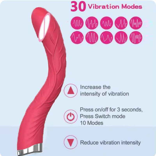 USB Rechargeable Silicone G-Spot Vibrator – Smooth Body-Safe, Discreet Packaging