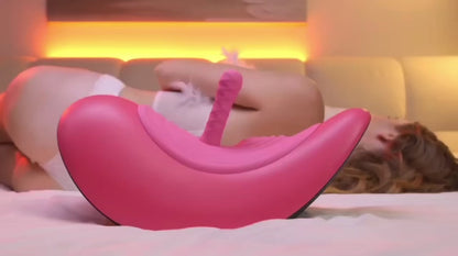 LOVE SG003 Rocking Horse Sex Machine with Dildo – Adjustable Speed, 8kg, 441×202mm | Red, Tan, Yellow