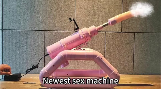 Upgraded Pink Telescopic Sucking Dildo Machine – Automatic, Hands-Free